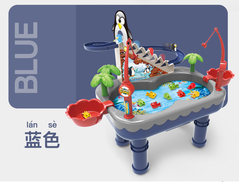 2 in 1 Penguin Slide & Fishing Game Set