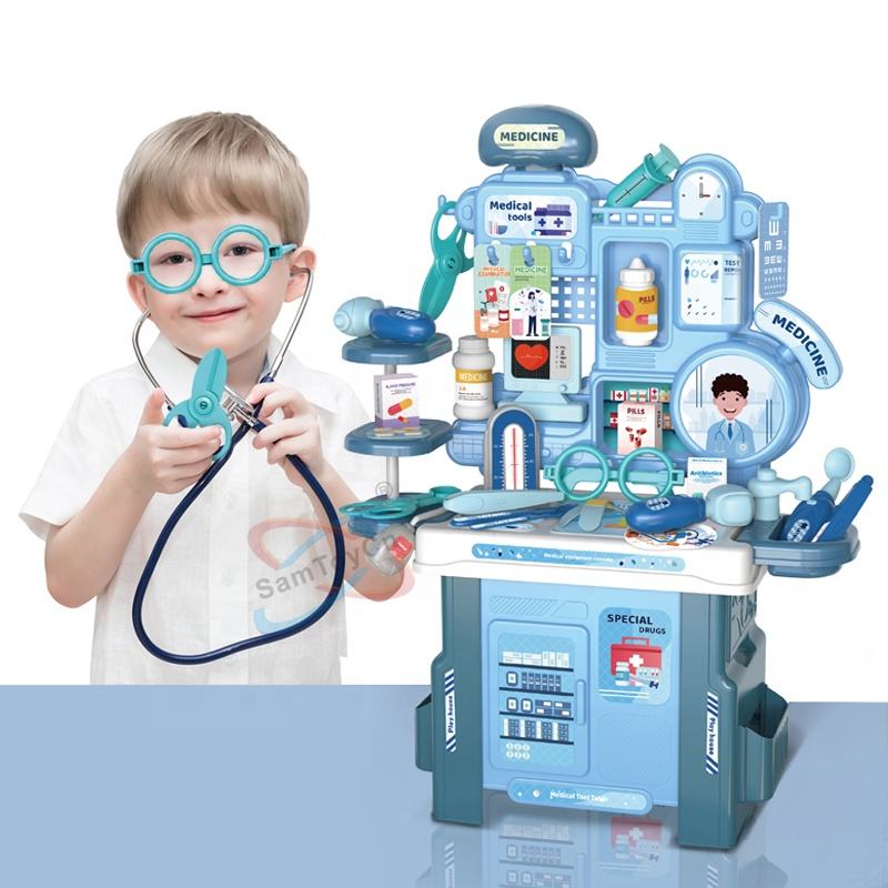 42Pcs Kids Pretend Medial Station Set