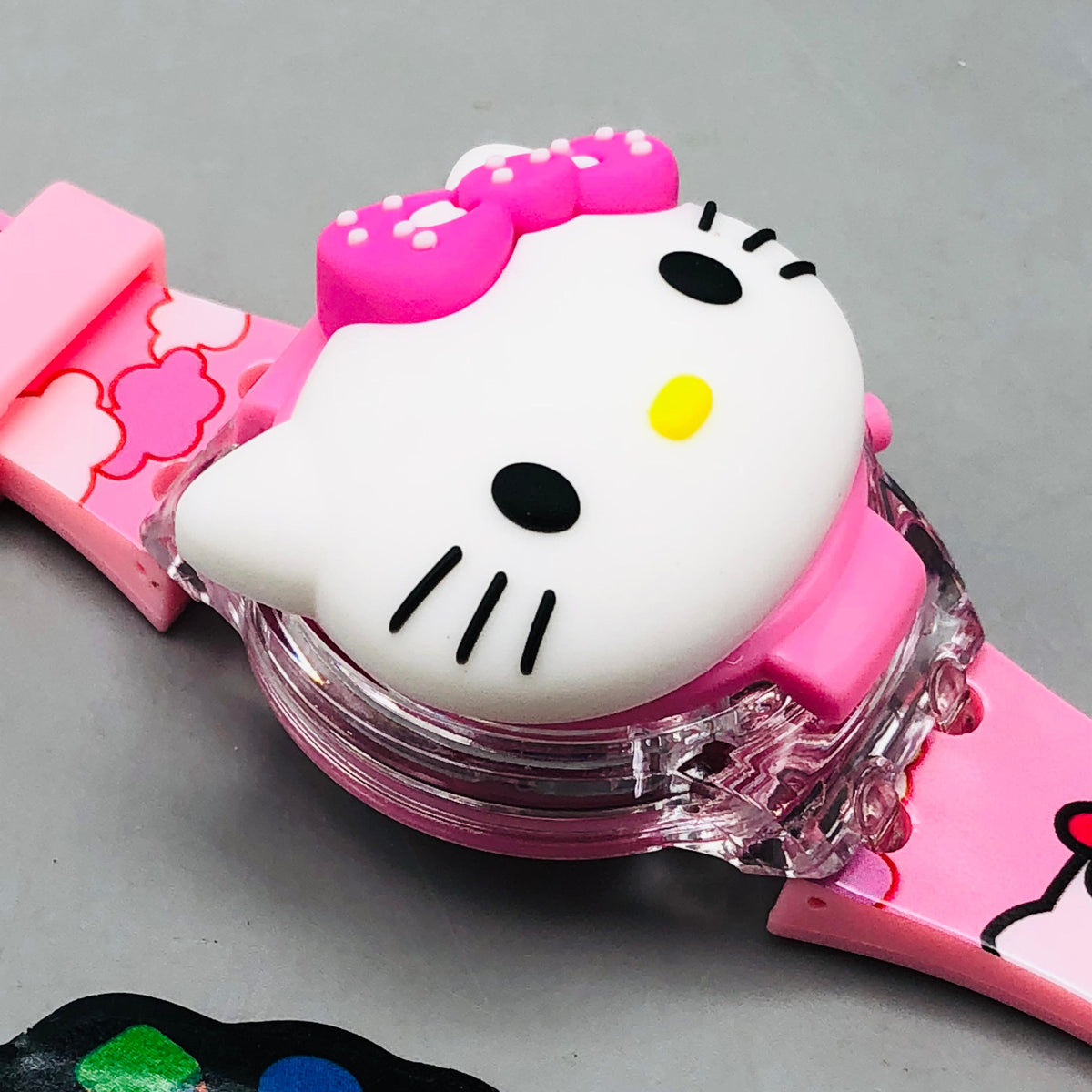 Hello Kitty Theme Kids Digital Watch With Lights