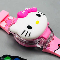Hello Kitty Theme Kids Digital Watch With Lights