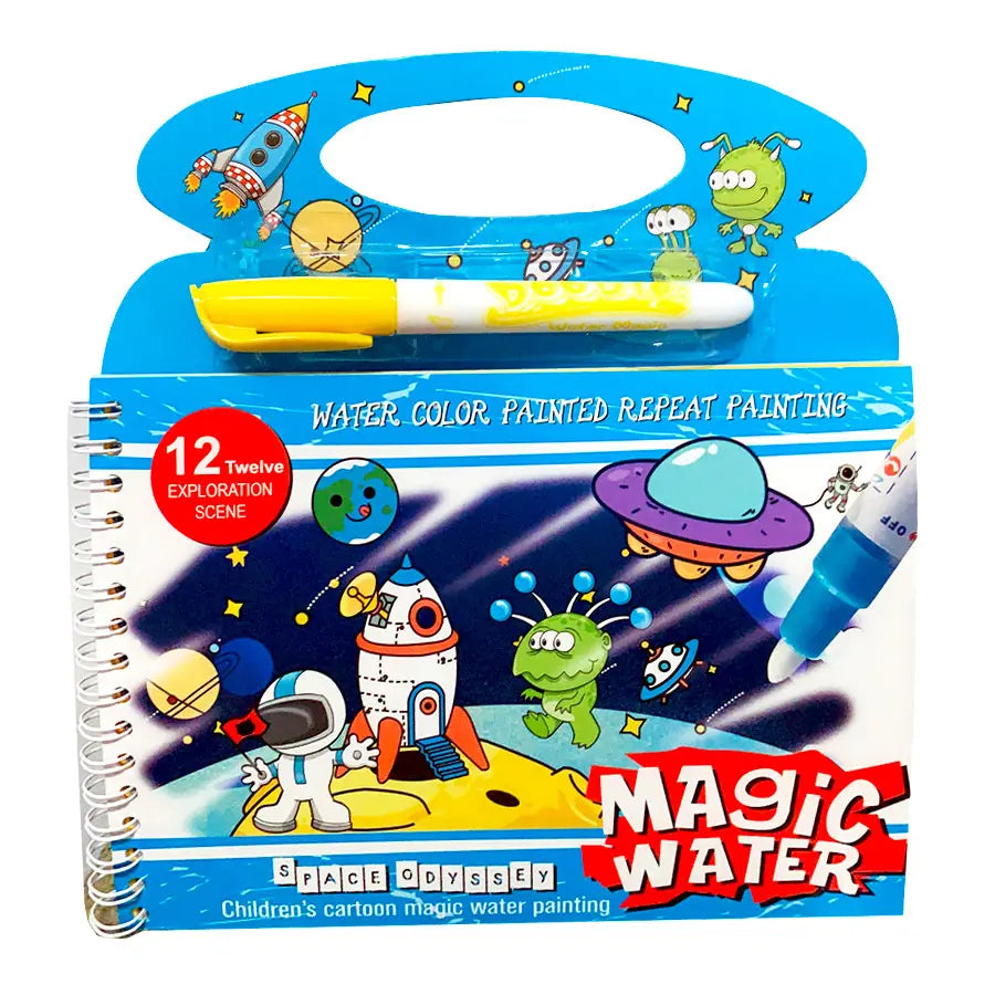 Magic Water Paint Book With Pen - Assortment