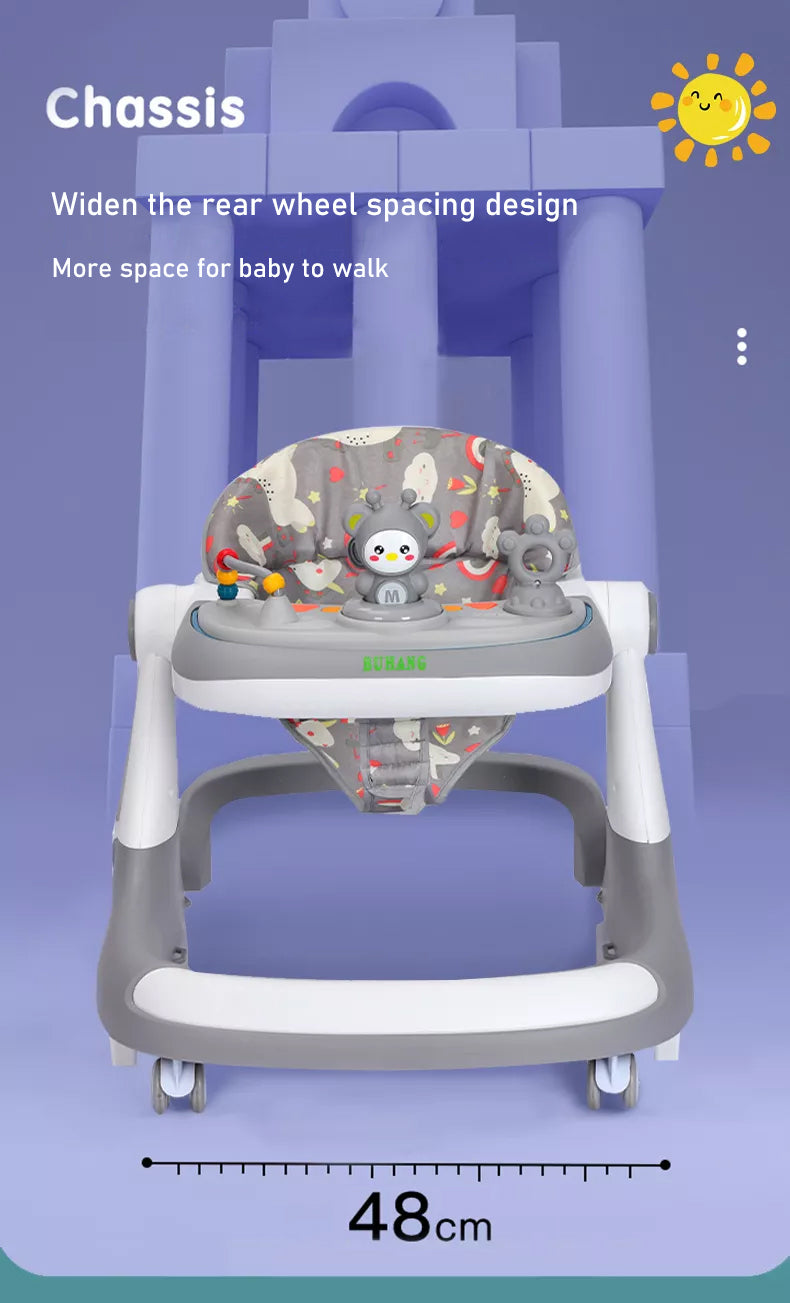 Multi-Functional Baby Walker-Gray