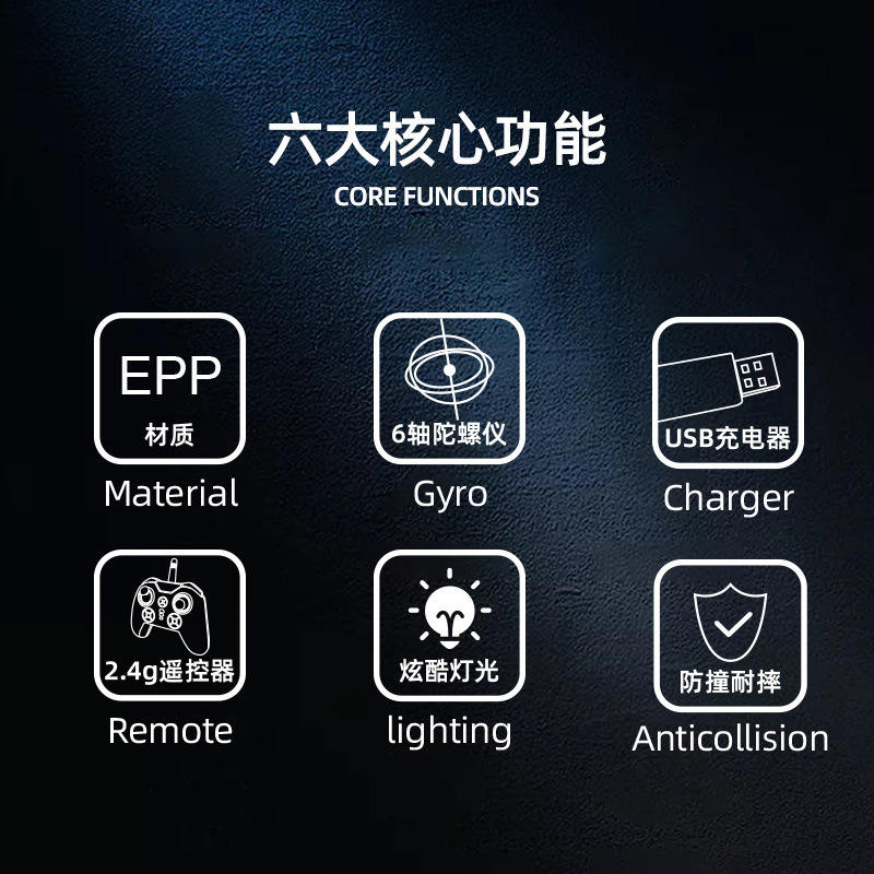 2.4GHz RC Thermocol Cessna 182 Airplane Model