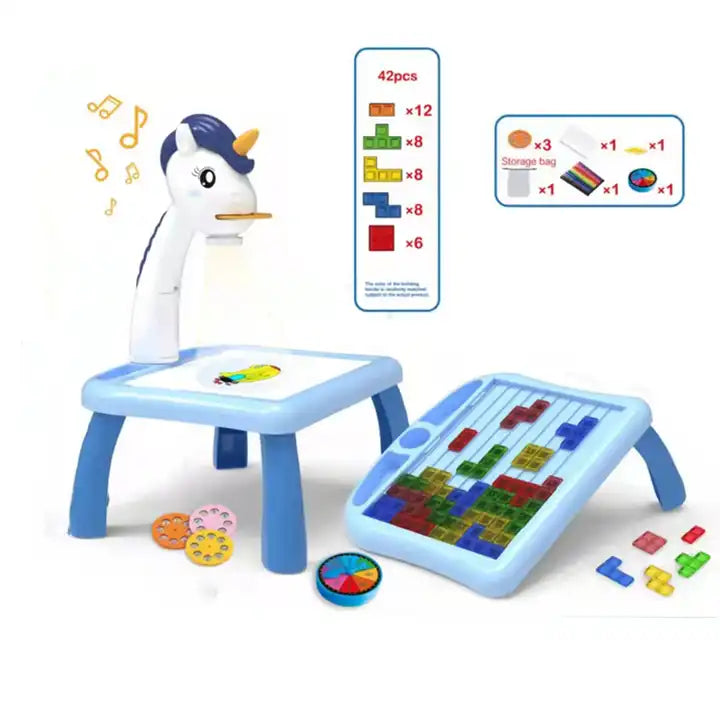 2In1 Tetris Projection Painting Table