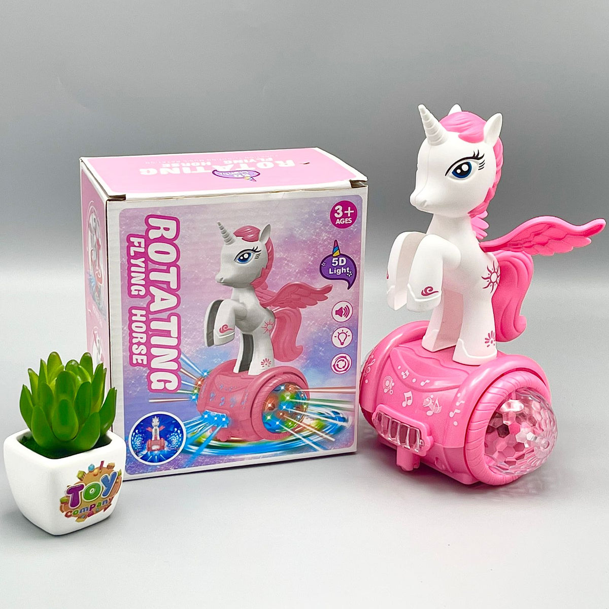 Rotating Horse with Lights and Sound
