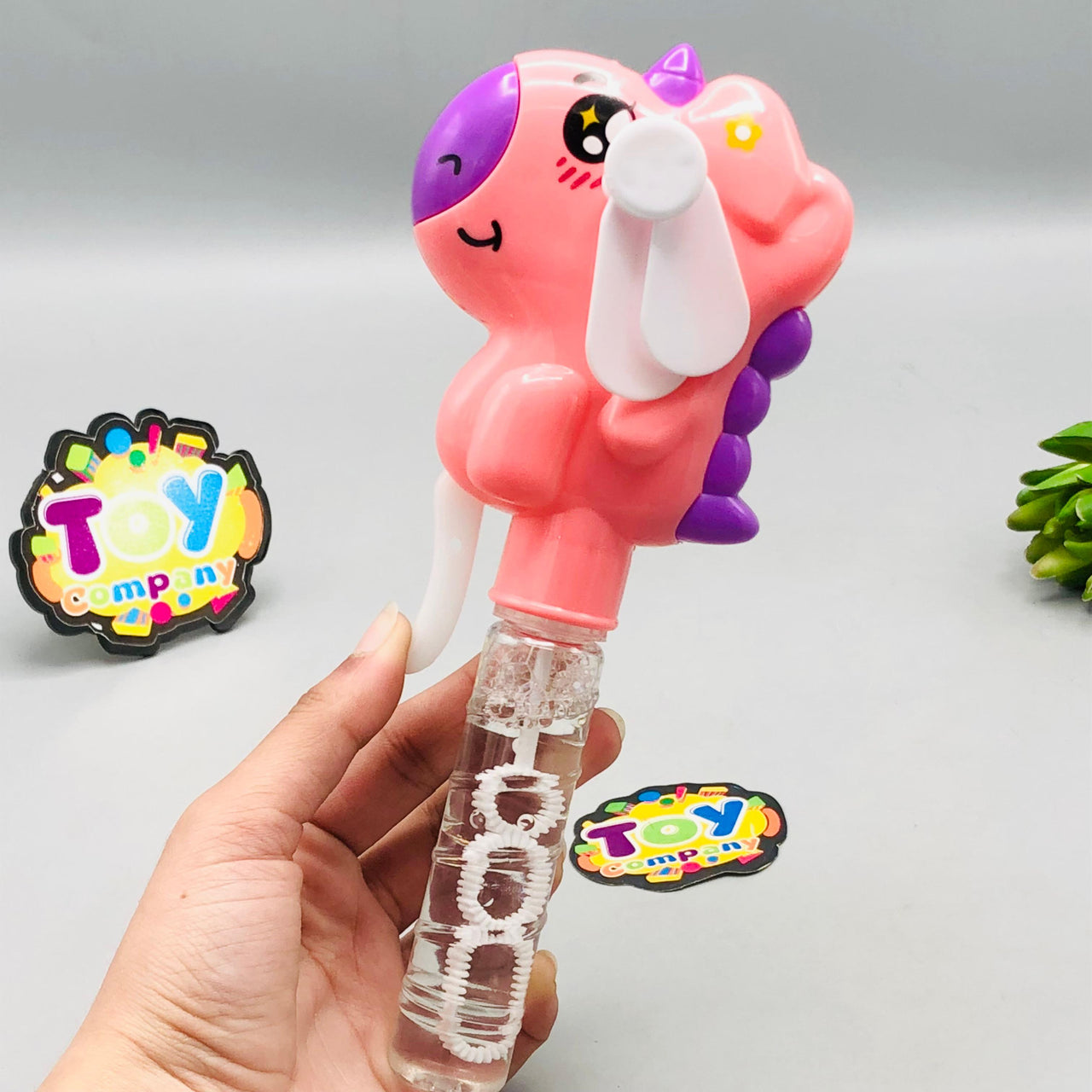 Pony Horse Handheld Fan & Bubble Stick - 1Pc