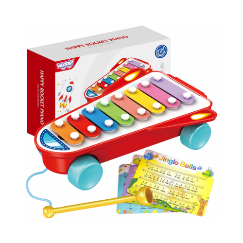 Huanger 8 Keys Baby Musical Happy Rocket Xylophone