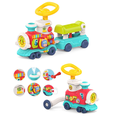 Huanger Multi-functional Baby Musical Train & Walker With Smoke