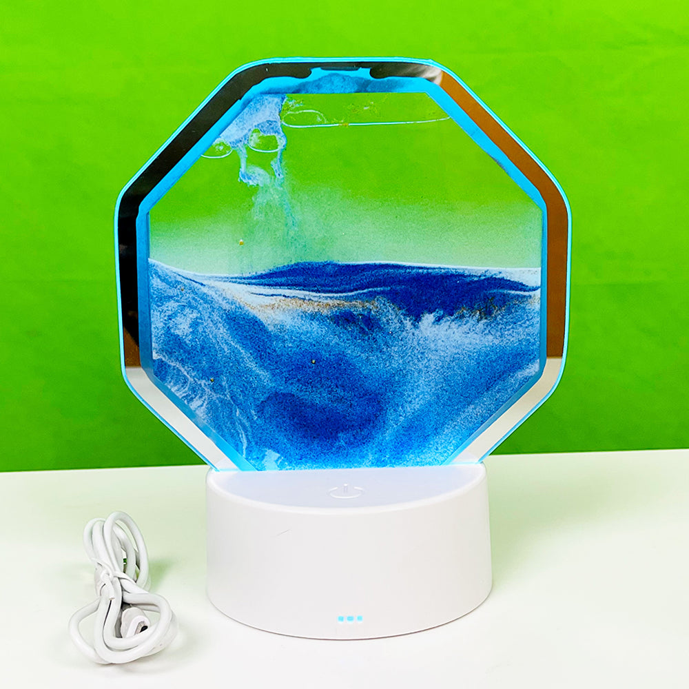 6.5* Inches 3D Lighting Moving Sand-scape With USB