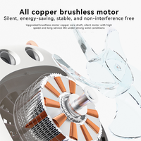 2-in-1 Monster Portable Mist Spray Electric Fan