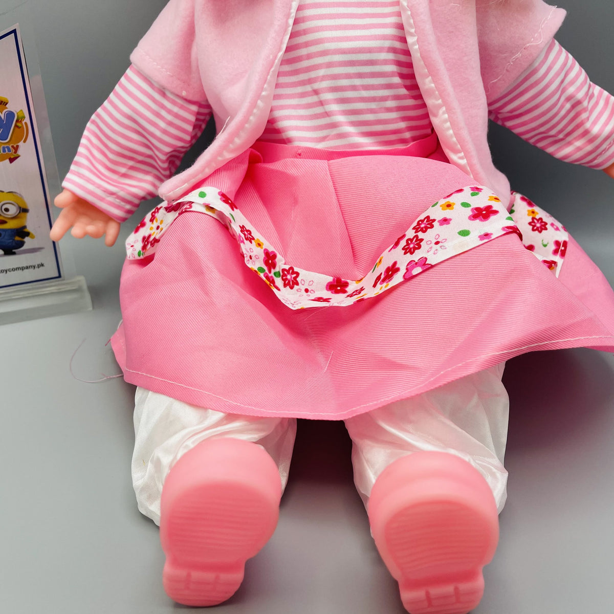 Stuffed Musical Doll - Light Pink
