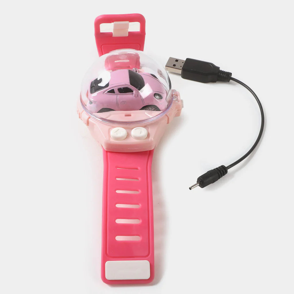 2.4GHz Mini Watch RC Alloy Car - Pink