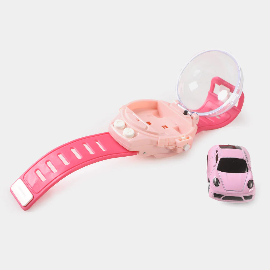 2.4GHz Mini Watch RC Alloy Car - Pink
