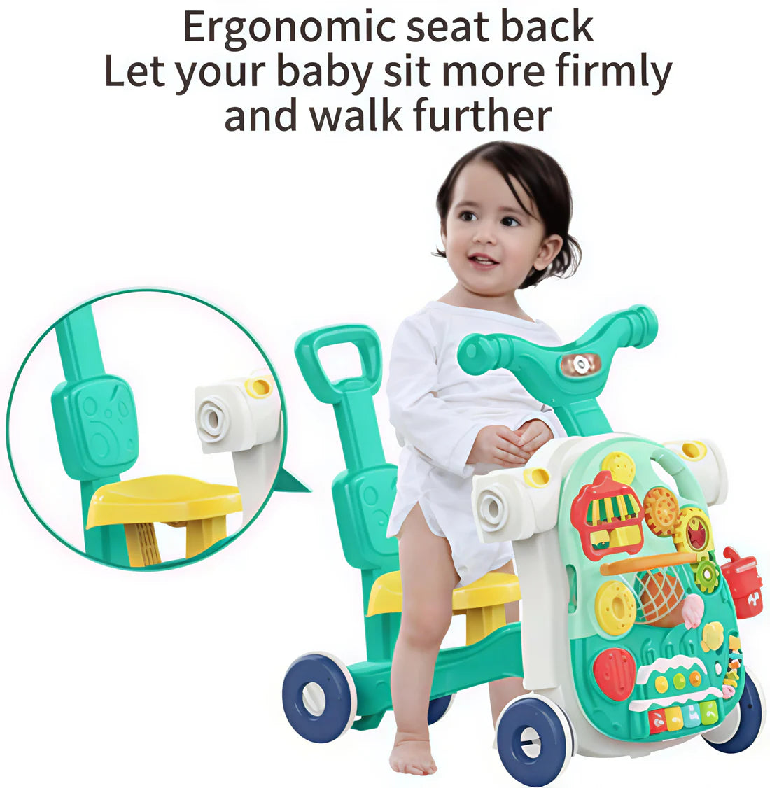 Huanger 5in1 Multi-functional Baby Musical Walker & Activity Table
