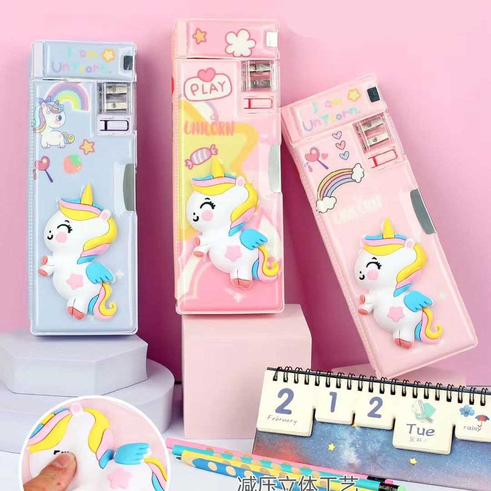 3D Unicorn Double Sided Geometry Box