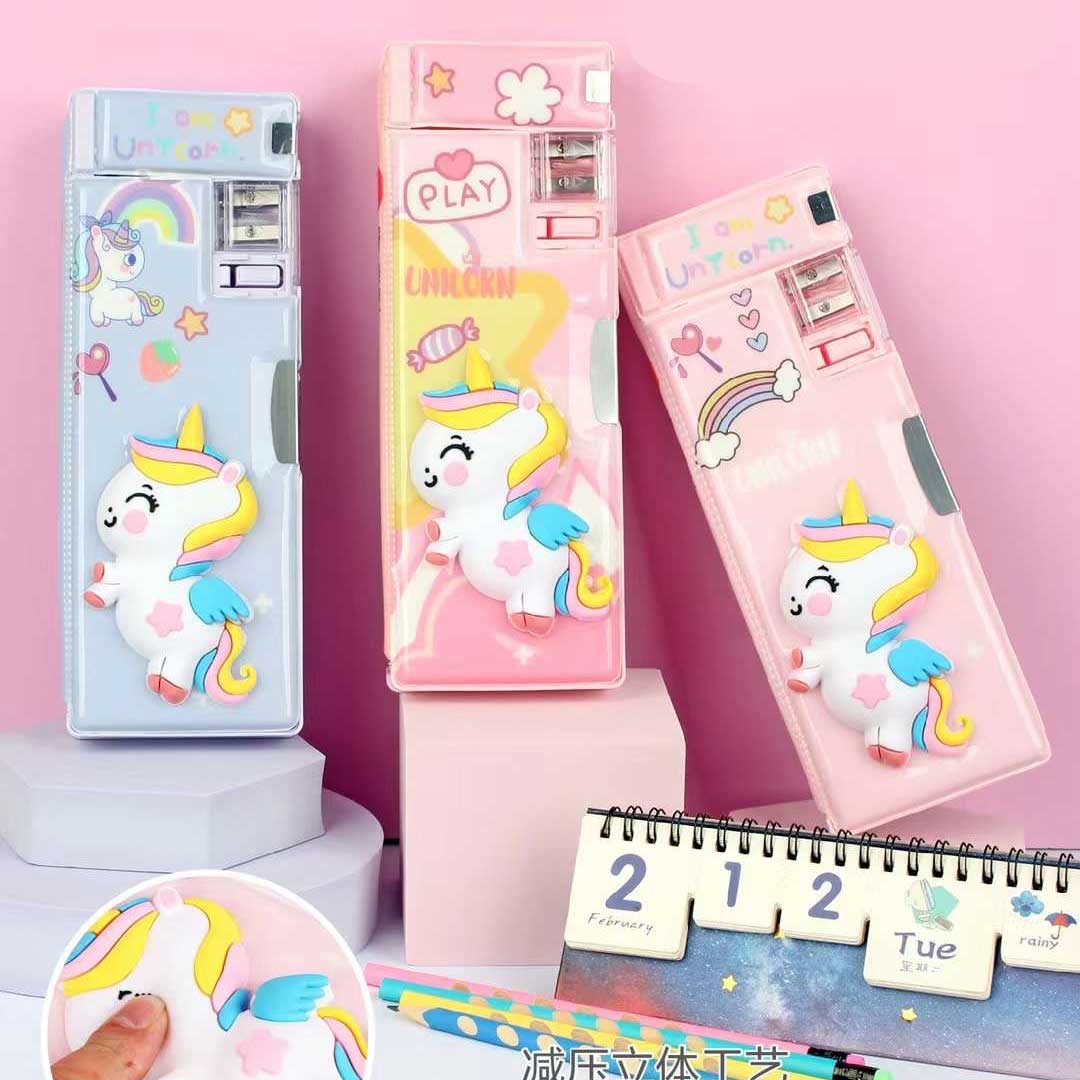 3D Unicorn Double Sided Geometry Box