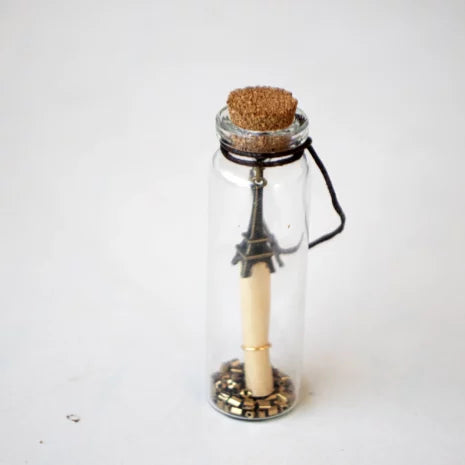 1Pc Mini Glass Wishing Bottle