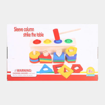 Wooden 2in1 Shape Sorter & Pounding Game