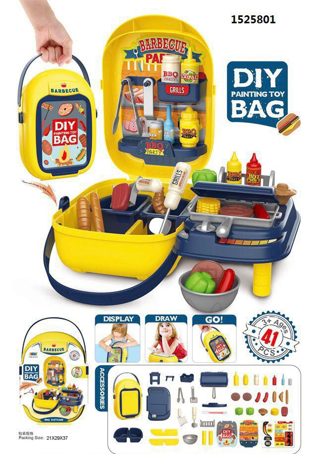 Bowa's Barbecue Suitcase - Painting Toy Bag