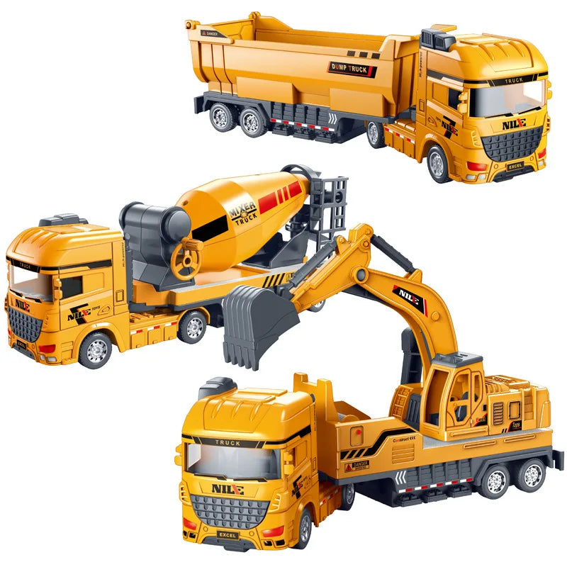 1Pc Friction Movable Engineering Truck - Assortment