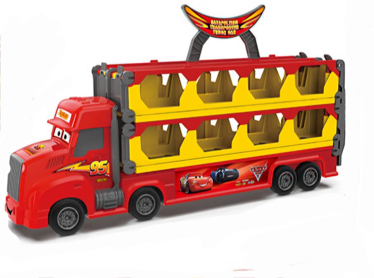 Kids Inertial Foldable McQueen Truck Track Set - 6Pcs Cars
