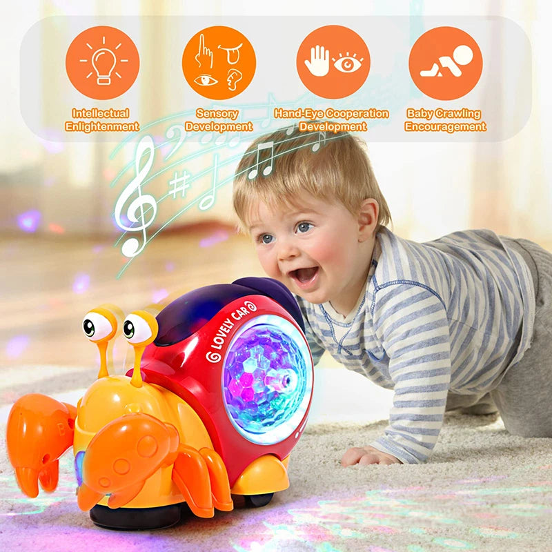 Electric Crawling Snail With 3D Lights & Music