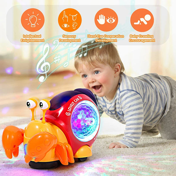 Electric Crawling Snail With 3D Lights & Music