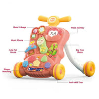 Multi-functional Baby Puzzle Activity Walker - Red