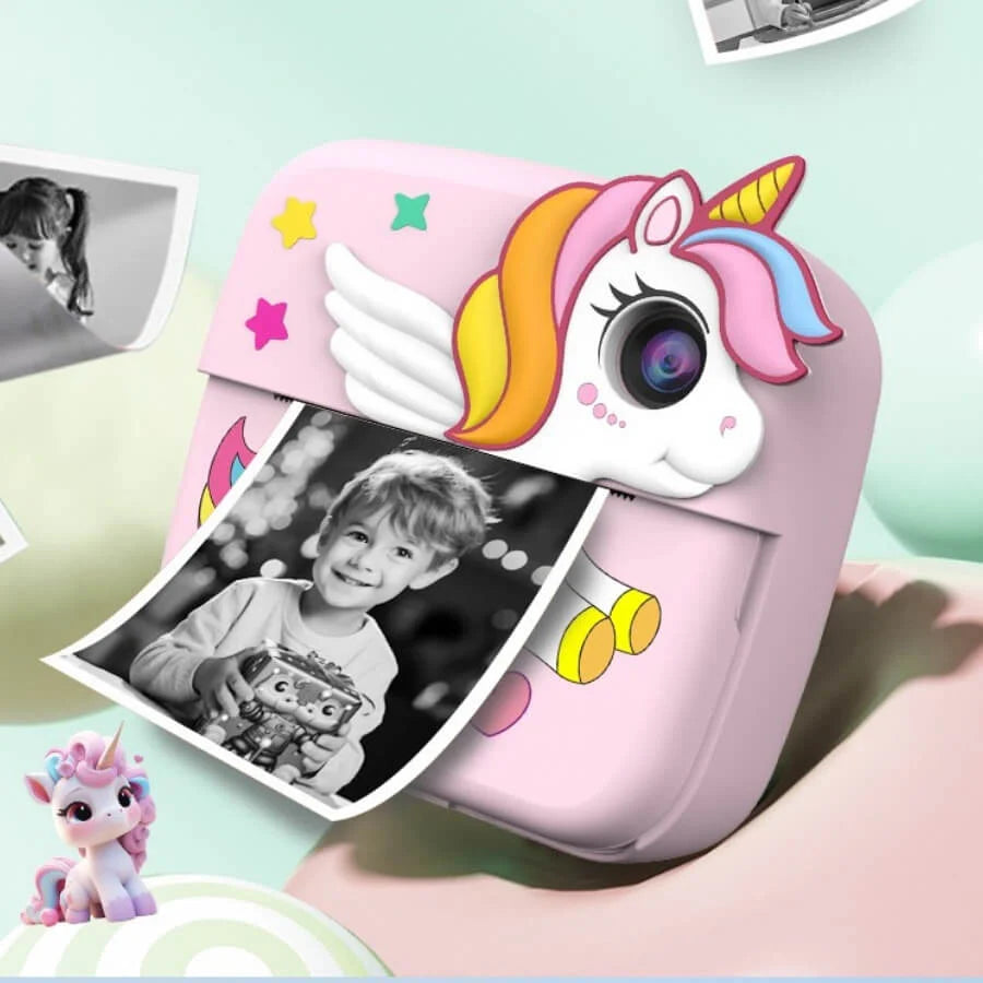 Kids Dual Camera Instant Digital Print Camera - Unicorn
