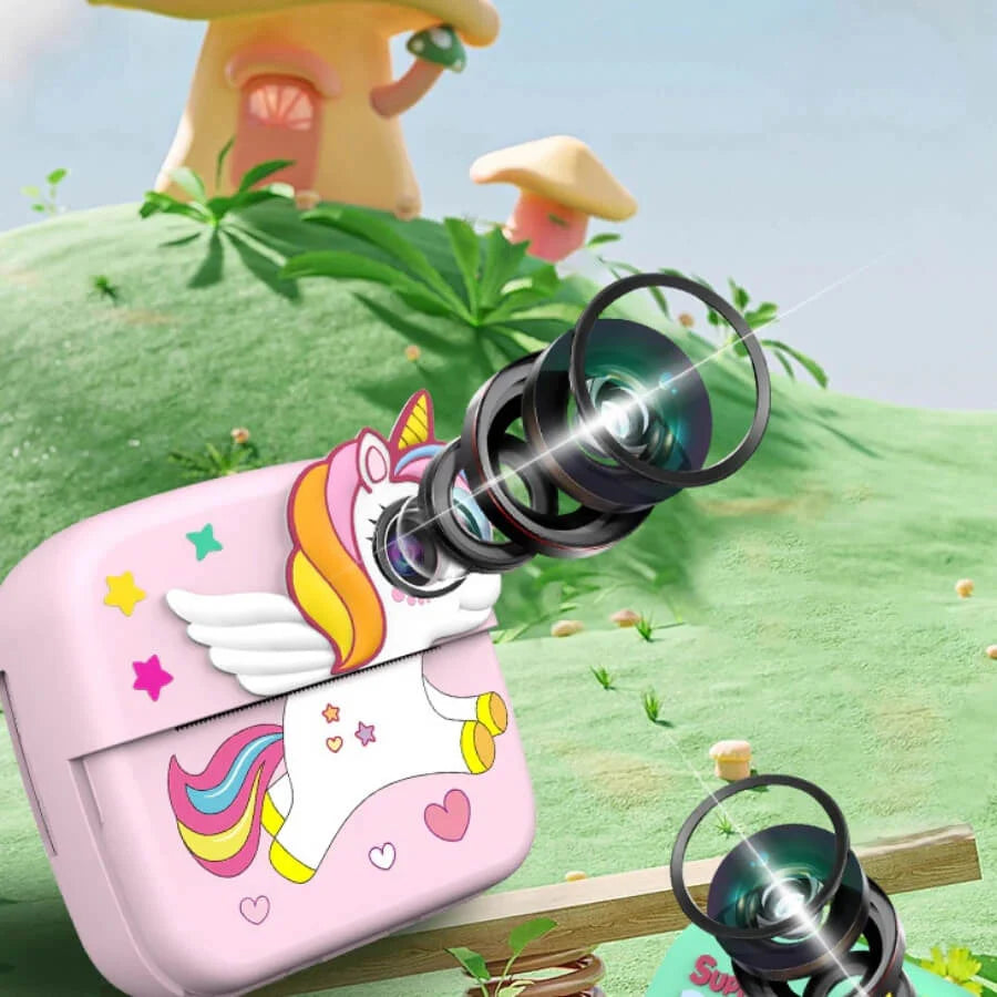 Kids Dual Camera Instant Digital Print Camera - Unicorn