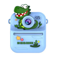 Kids Dinosaur Themed Instant Print Camera With Silicon Case