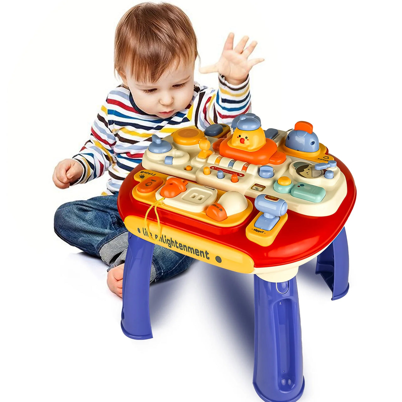 Multi-functional Toddlers Puzzle Activity Table