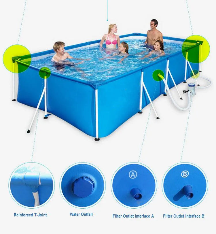 INTEX 10FT Rectangular Family Pool