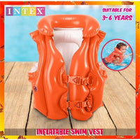 Intex Deluxe Inflate Swimming Vest - Red