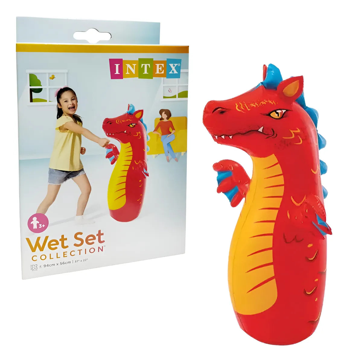 Intex 3D Inflatable Dragon Punching Pop Bag