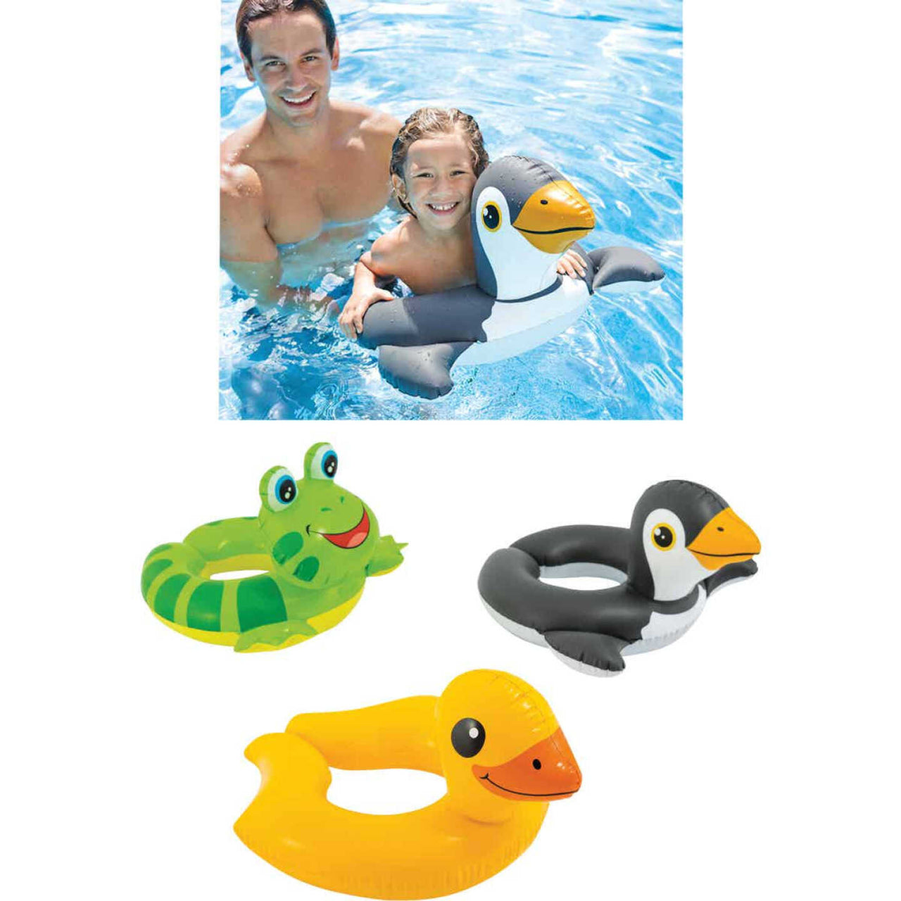 INTEX Animal Split Swim Ring - Assortment