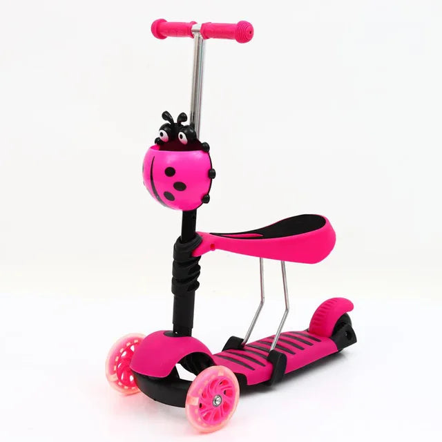Adjustable Height Balance Scooter - Pink