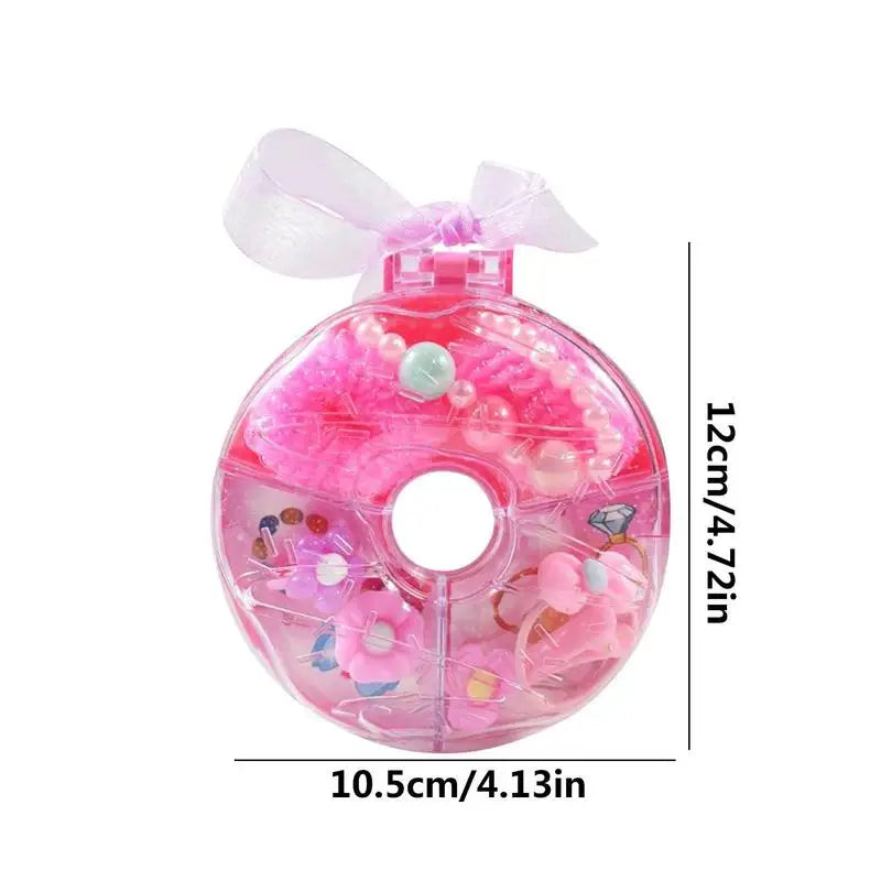 Cute Donut Shape Jewellery Box For Girls