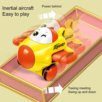 Friction Cartoon Aircraft Toy - 1Pc