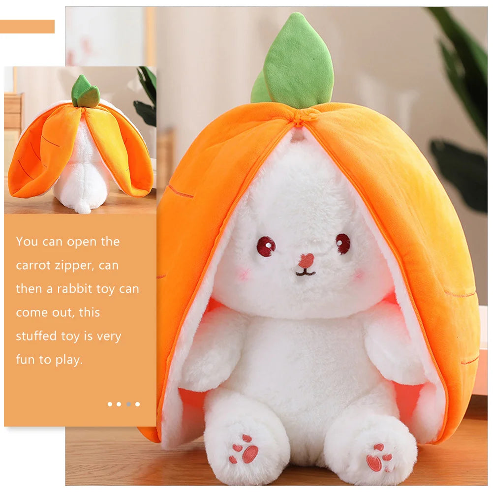 7* Inches Easter Plush Bunny With Zipper