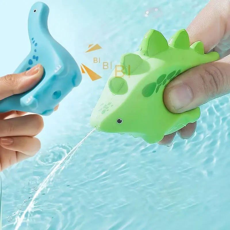 6Pcs Vinyl Dinosaur Baby Bath Toys