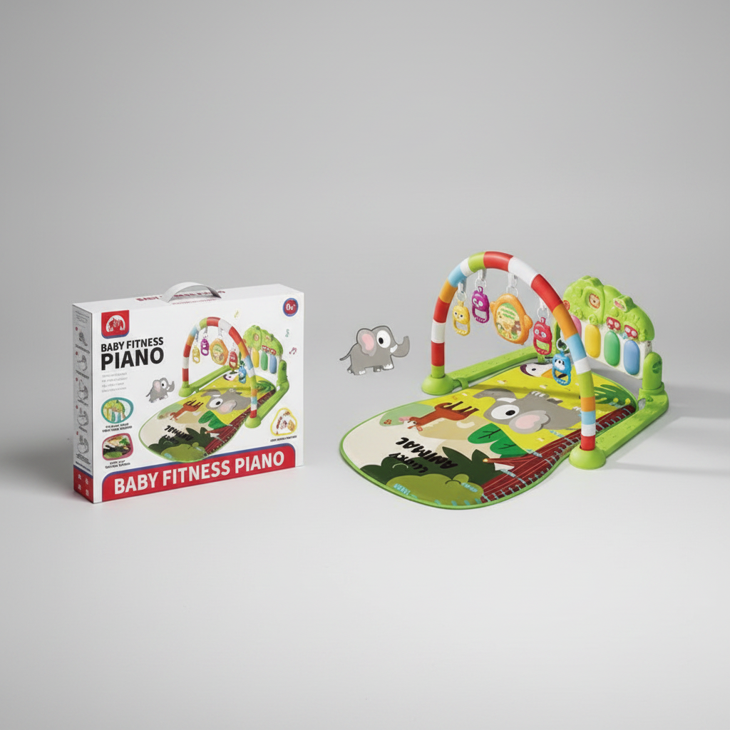 Jungle Themed Baby Musical Piano Play Gym