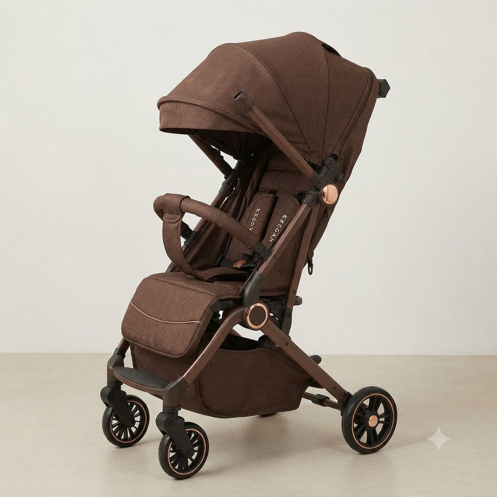 Kaedyn Premium Foldable Baby Stroller - Brown