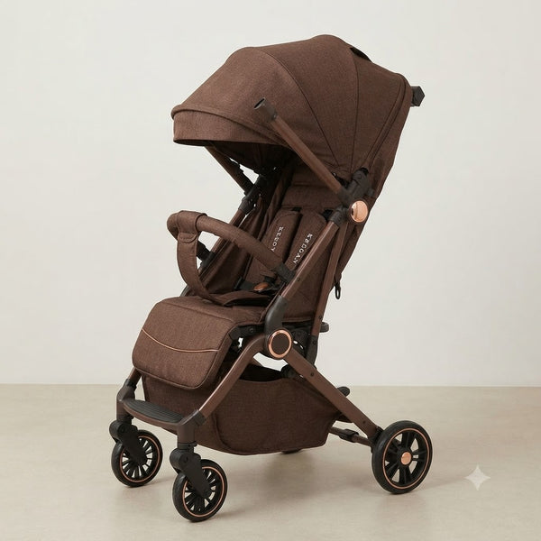 Kaedyn Premium Foldable Baby Stroller - Brown