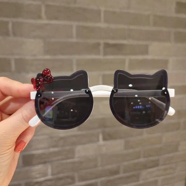 Children's Cute Kitty Frame Sunglasses