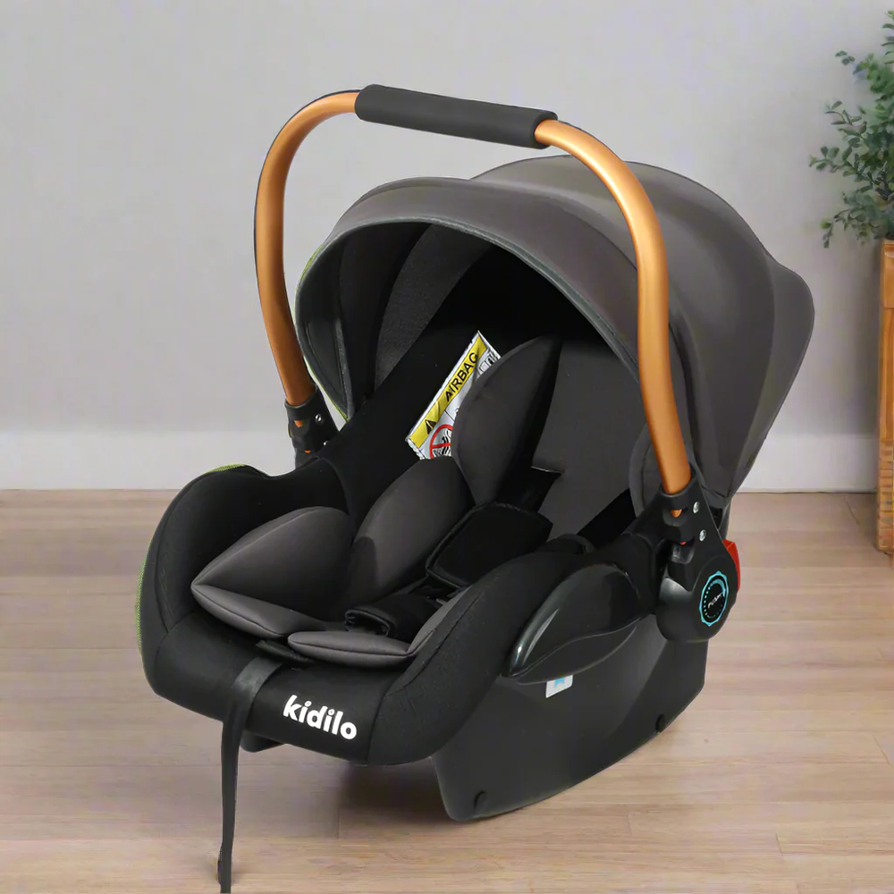Kidilo Premium Baby Carrier with Canopy - Golden Handle