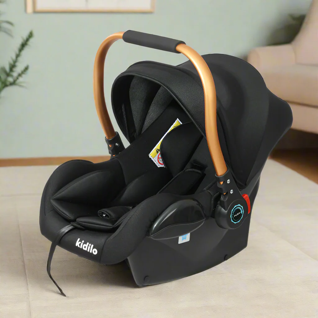 Kidilo Premium Baby Carrier with Canopy - Golden Handle
