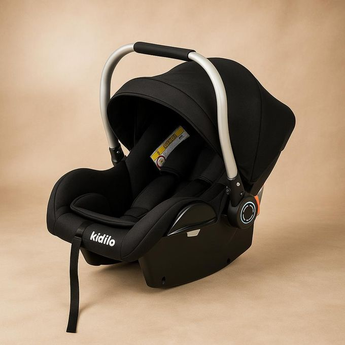 Kidilo Premium Baby Carrier with Canopy - Silver Handle 