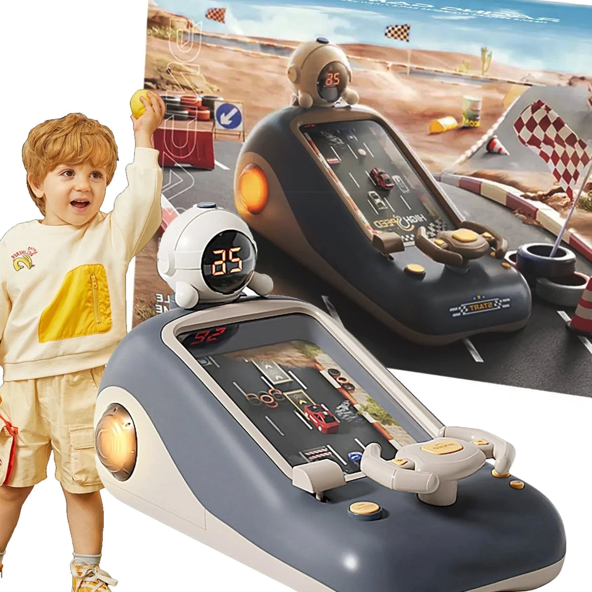 3D Racing Obstacle Steering Wheel Toy