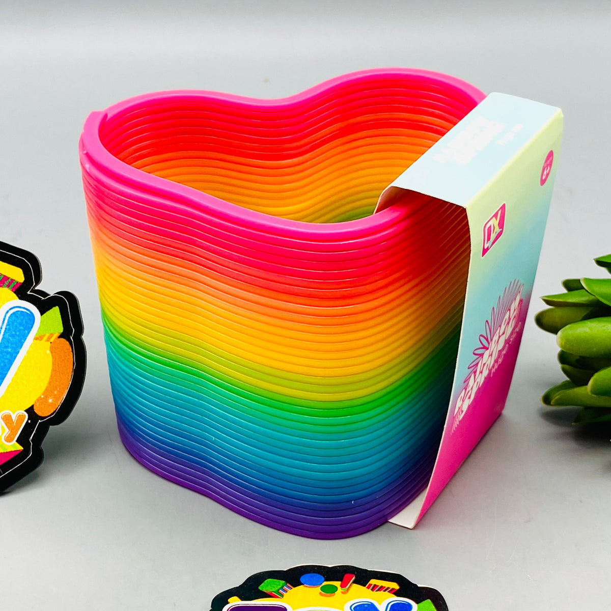 Kids Huge Size Rainbow Slinky Spring Toy - Assortment 